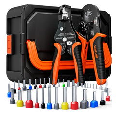Ferrule Crimping Tool Kit 36 Sizes AWG 24–8