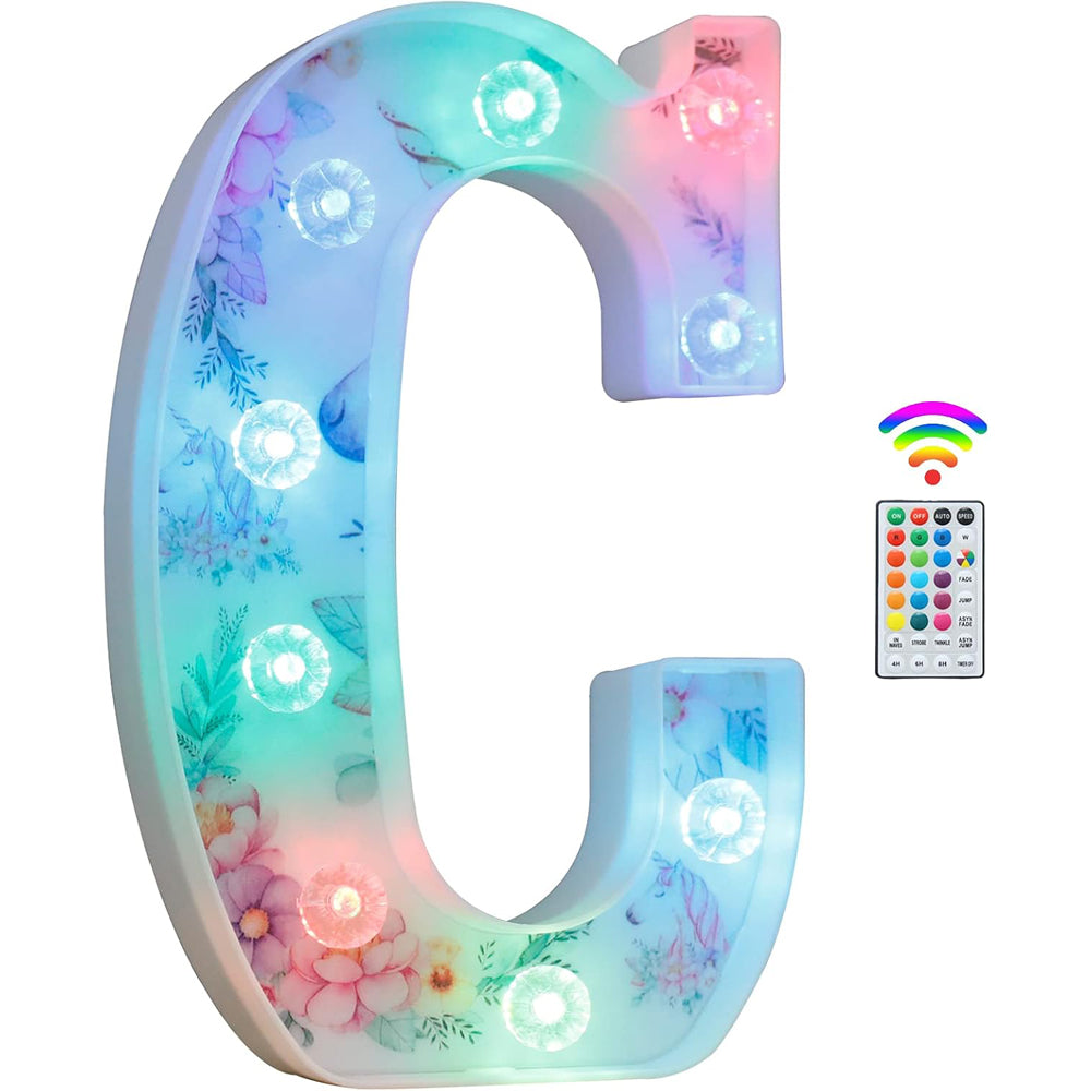 Unicorn LED Letter Light C Colour Changing