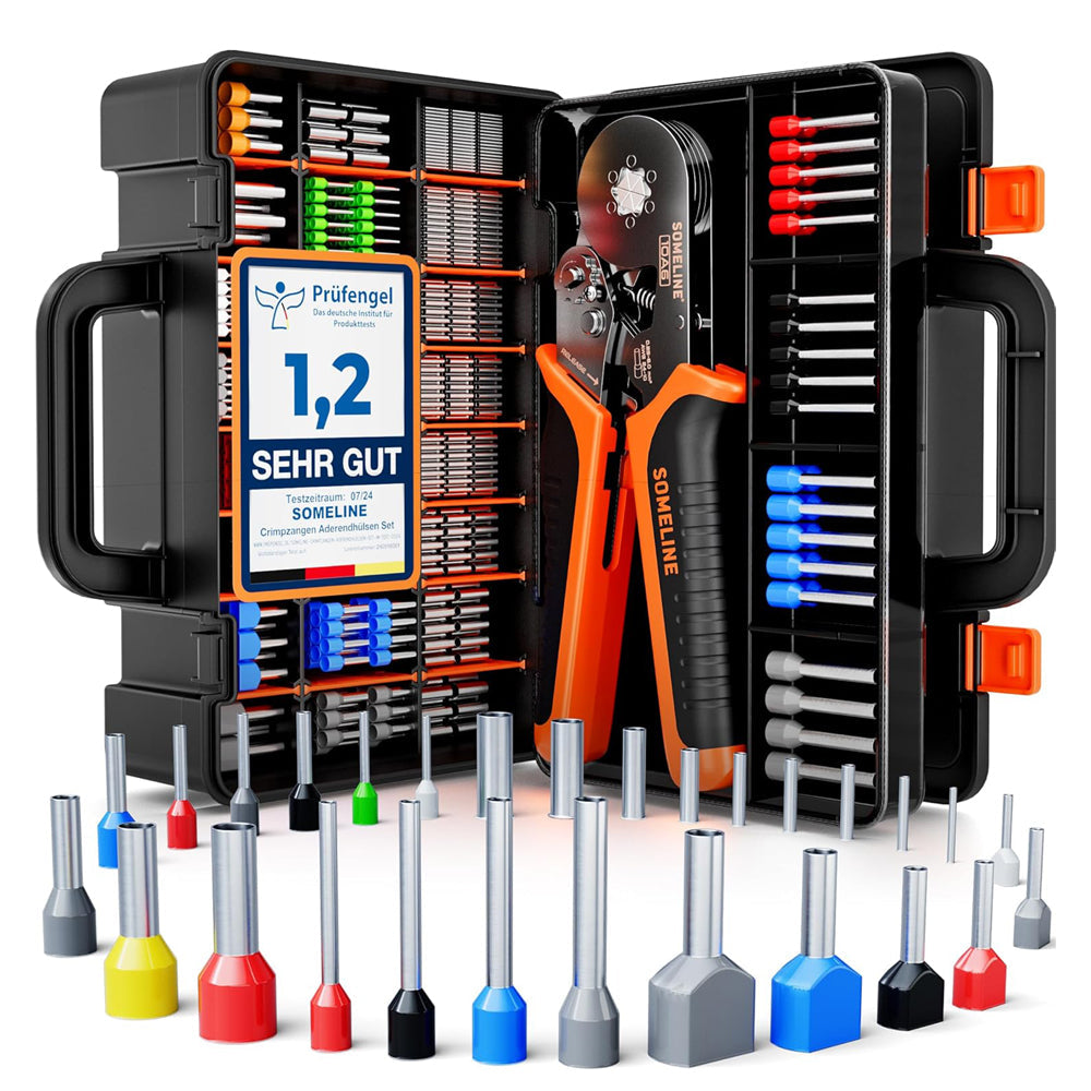 Hexagonal Ferrule Crimp Tool Kit 0.25-10mm², 28 Types