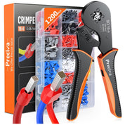 Preciva Bootlace Ferrule Crimping Tool Kit 0.08-16mm² with 1200 Connectors