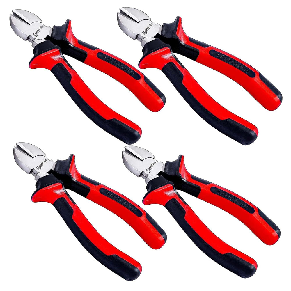 Sharp-tec 160mm Diagonal Side Cutters 4-Pack