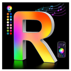 LED Letter R USB Colour Changing Light