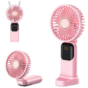 Portable Handheld Fan Rechargeable 5000mAh – 5 Speeds Mini Fan