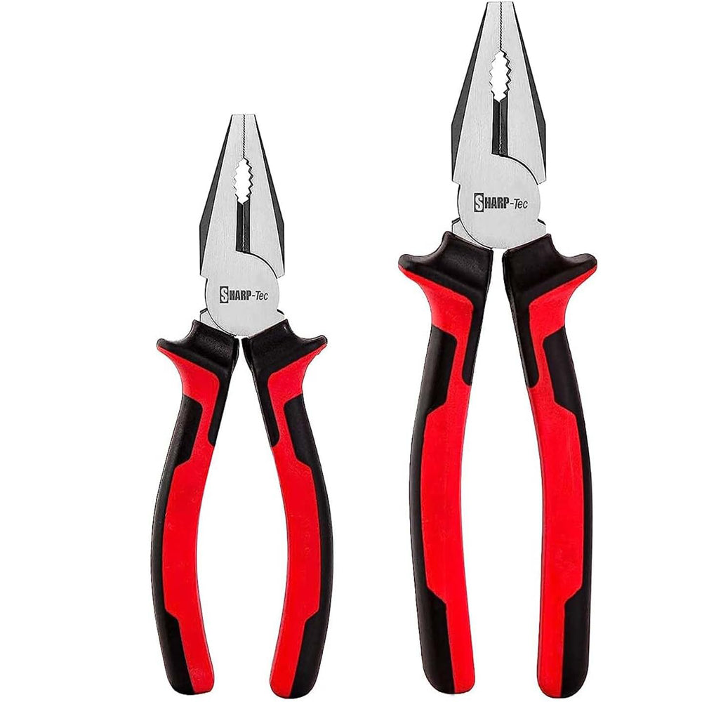 Sharp-Tec 2-Piece Combination Cutters Pliers Set 160mm & 200mm