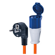 Status 16A UK to European Plug Adapter – 20cm, IP44 Weatherproof