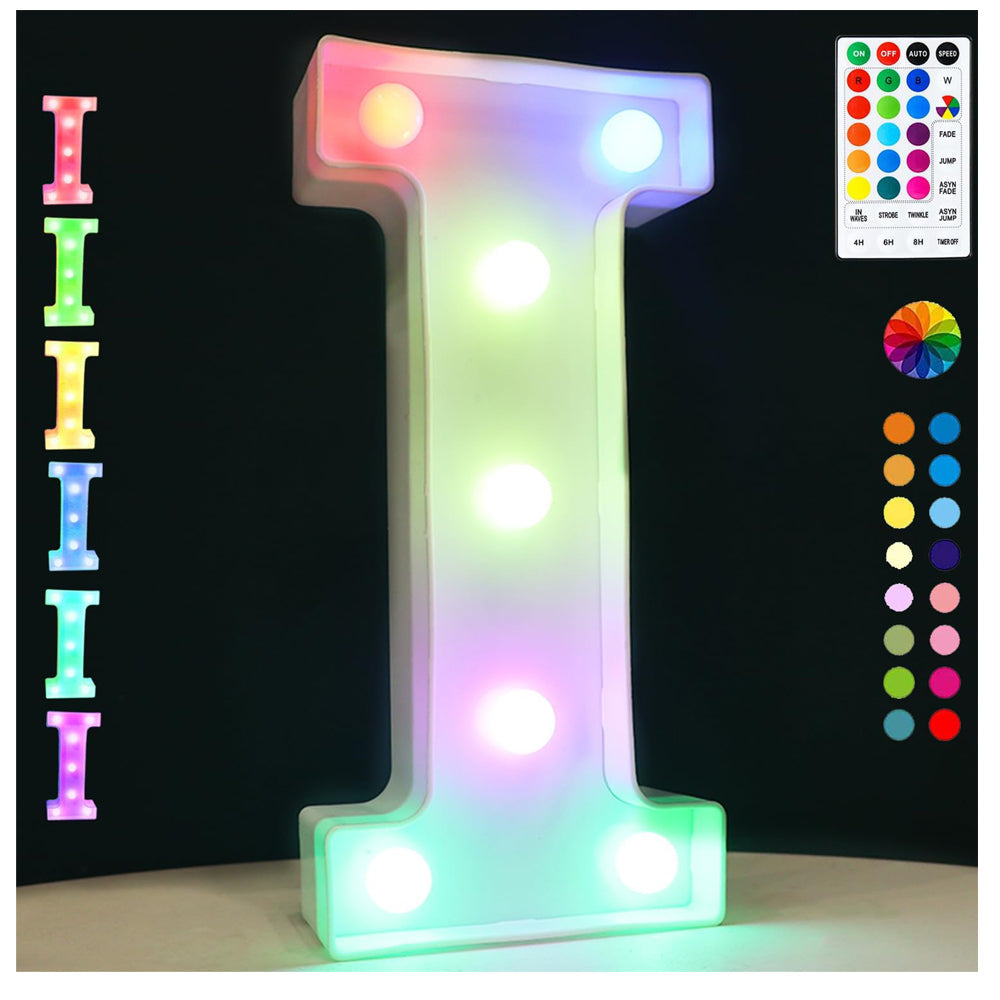 Colorful LED Marquee Letter Light with Remote Control