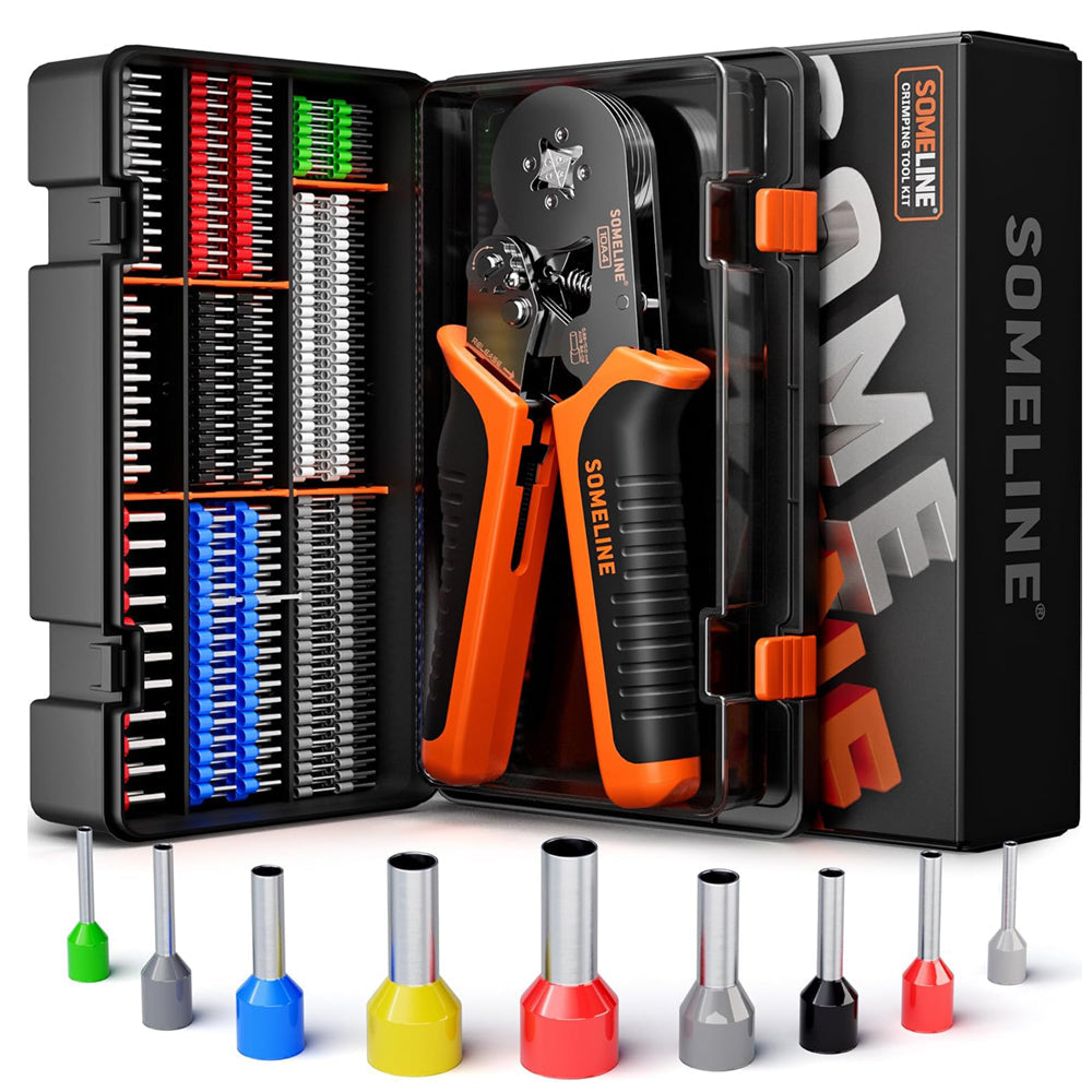 Ferrule Crimping Tool Kit 0.25–10mm² 9 Sizes