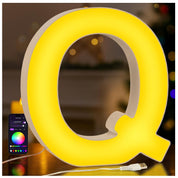 LED Letter Q USB Colour Changing Night Light
