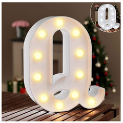 LED Marquee Letter Light Q Warm & Cool White