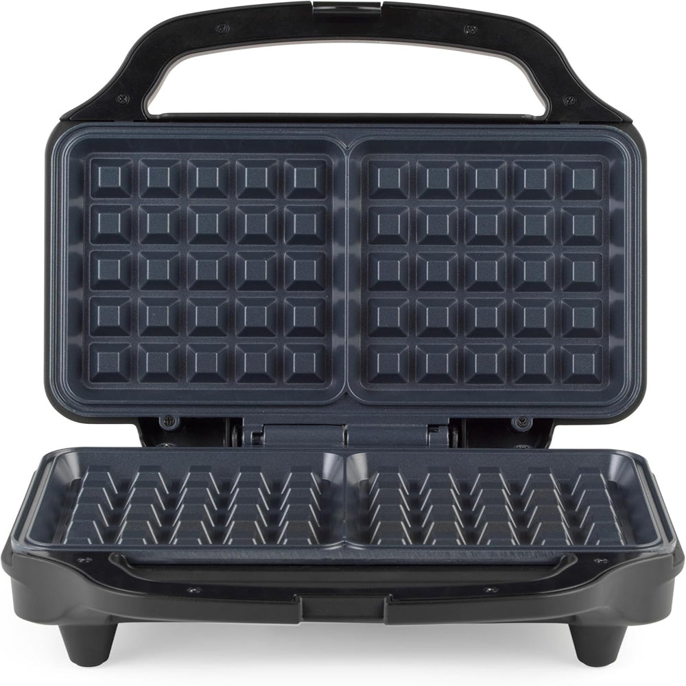 Double Belgian & American Waffle Maker 900W – Non-Stick Deep Fill Dual Iron Plates, Auto Temp Control, Cool Touch Handle
