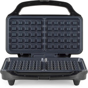 Double Belgian & American Waffle Maker 900W – Non-Stick Deep Fill Dual Iron Plates, Auto Temp Control, Cool Touch Handle
