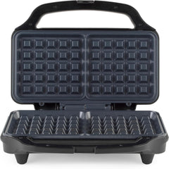 Double Belgian & American Waffle Maker 900W – Non-Stick Deep Fill Dual Iron Plates, Auto Temp Control, Cool Touch Handle
