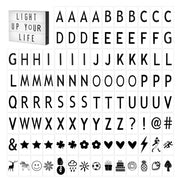 85pcs LED Cinema Light Box Letters, Numbers & Symbols 65x35mm