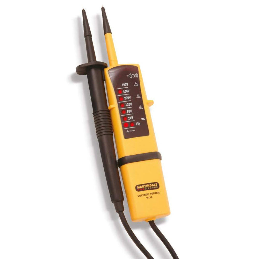 Martindale VT12 Two Pole Voltage and Continuity Tester, Yellow
