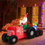 COSTWAY Inflatable Santa Claus with LED Lights – Christmas Decor