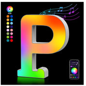 LED Letter P Light USB Colour Changing