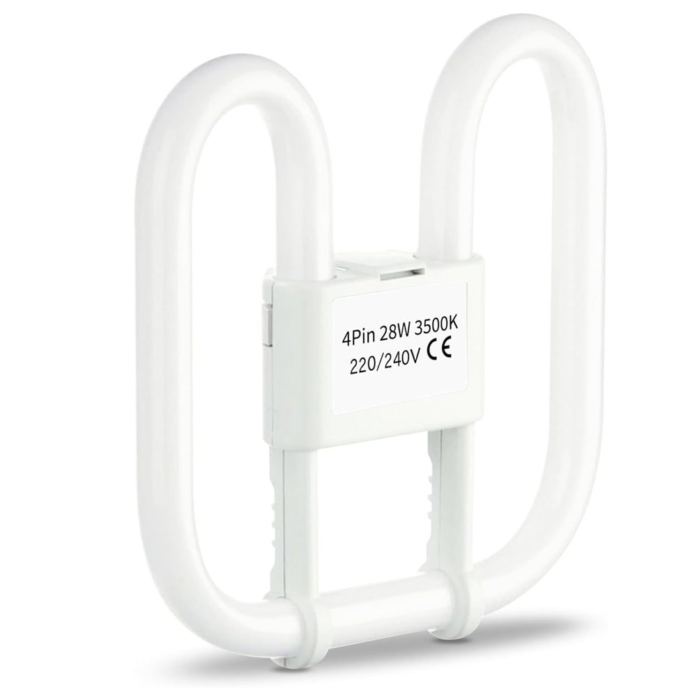 28W GR10q 2D CFL Butterfly Bulb 3500K 2000LM