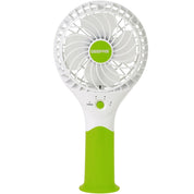 GEEPAS Rechargeable Fan | Mini Portable USB Handheld Fan for Home Office Travel Outdoor Personal Use | 3 Speed Settings 8Hr Run Time | Ultra Quiet Lightweight Air Circulator | 2 Year Warranty Green