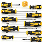 11Pcs Magnetic Screwdriver Set – Flat & Cross Head