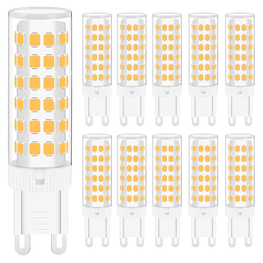 8W G9 LED Corn Bulb Warm White 3000K 3 Pack