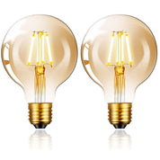 Vintage Edison LED Light Bulb E27 6W G80 Globe 2800K