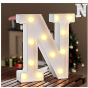 LED Light Up Letter N Marquee Light Cool & Warm White