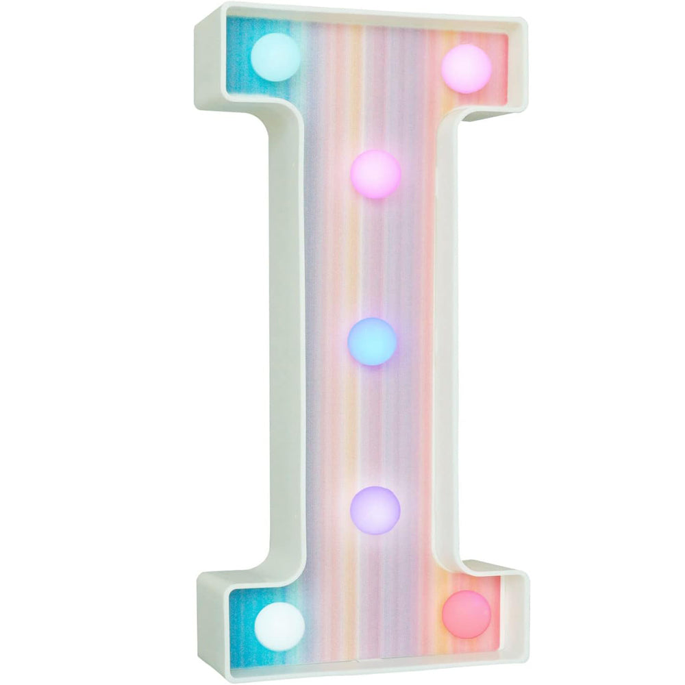 Rainbow LED Marquee Letter I – Color Changing Night Light