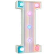 Rainbow LED Marquee Letter I – Color Changing Night Light