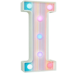 Rainbow LED Marquee Letter I – Color Changing Night Light