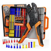 Preciva Insulated Crimping Tool Set with 350 Connectors