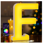LED Light Up Letter F USB Colour Changing Night Light