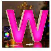LED Letter W Colour Changing USB Night Light