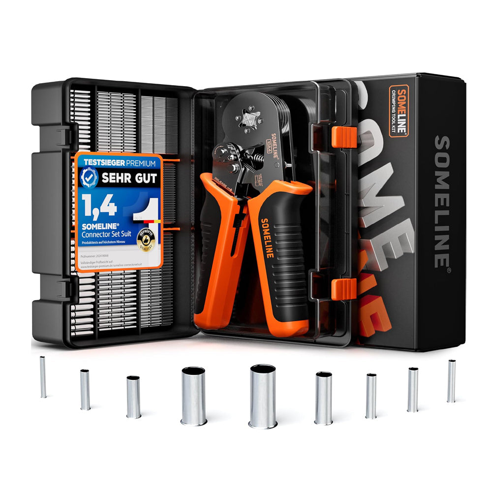 SOMELINE Crimping Tool Set 0.25-10mm² with 1240 Ferrules