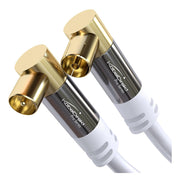 KabelDirekt – 4K TV Aerial Cable, Coaxial Cable, 90° Angled – 1.5m – Digital & Analogue – Available in 0.5-20m (Angled Plug/Socket, DVB-C/DVB-T/DVB-S, white)
