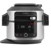 Foodi 11-in-1 SmartLid Multi-Cooker 6L – Electric Pressure Cooker & Air Fryer with Reversible Rack – Stainless Steel/Black