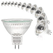 MR16 Halogen Light Bulbs 12V 35W Warm White (12 Pack)