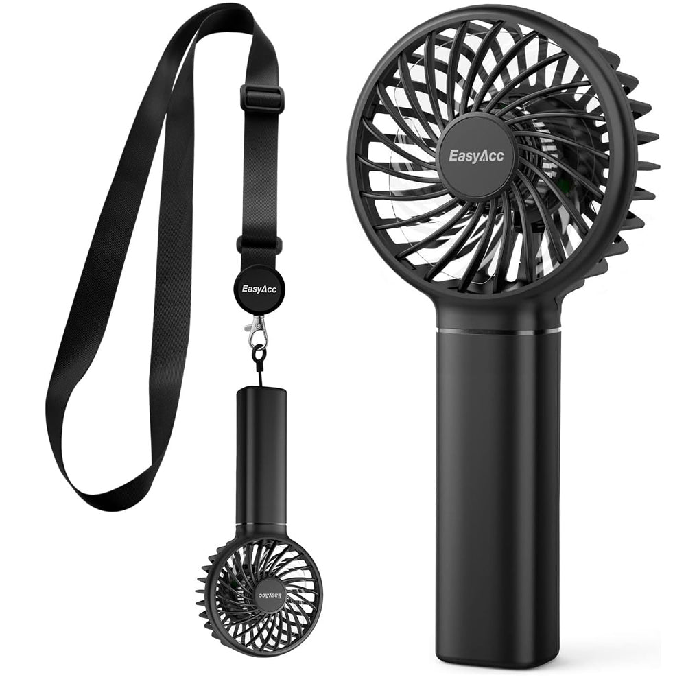 Mini Handheld Fan 3000mAh USB Rechargeable Portable Fan