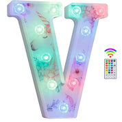 Unicorn LED Light Up Letter V – 18 Color Changing