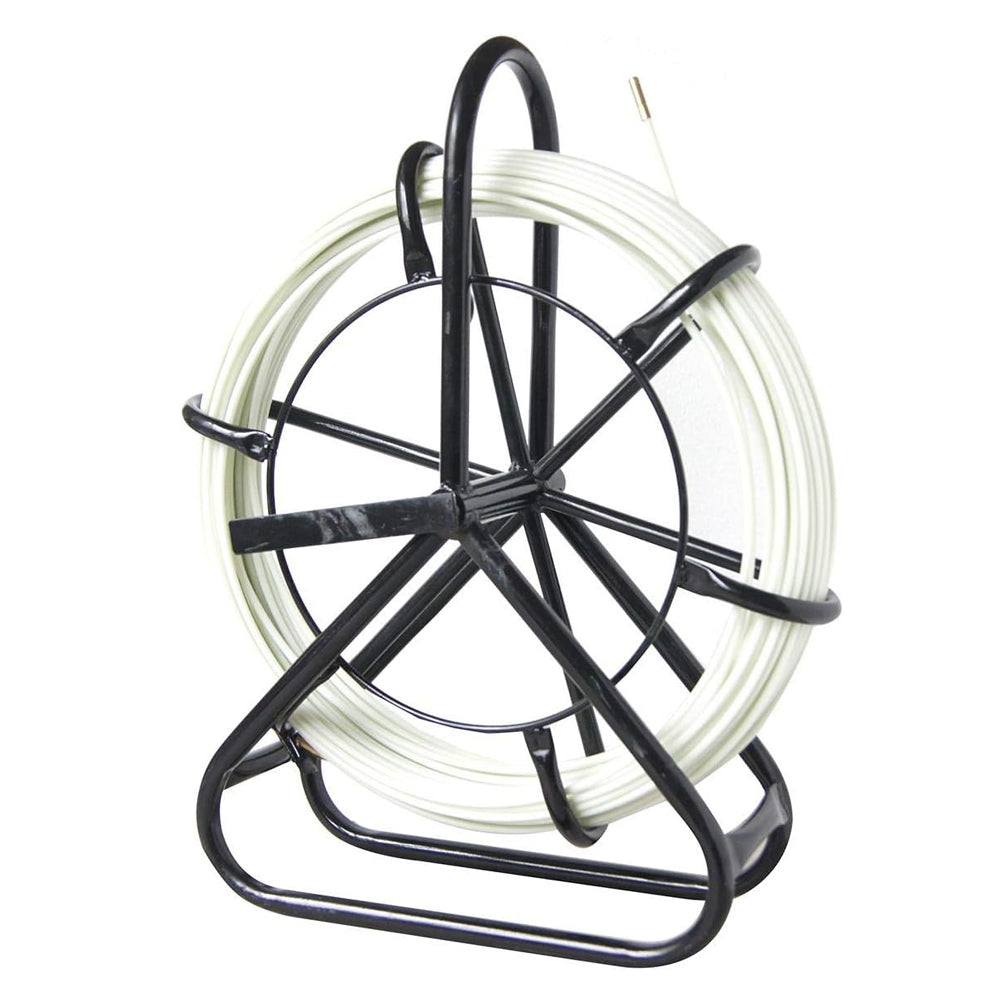 Fiberglass Duct Rodder 6x30M with Steel Stand and Brake