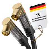 KabelDirekt – 4K TV Aerial Cable, Coaxial Cable, 90° Angled – 1.5m – Digital & Analogue – Available in 0.5-20m (Angled Plug/Socket, DVB-C/DVB-T/DVB-S, black)
