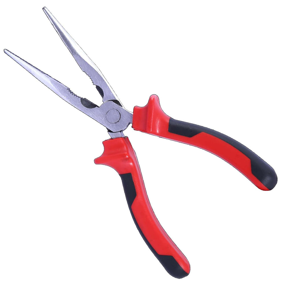 Sharp-tec 200mm Long Nose Pliers with Soft Grip Handles