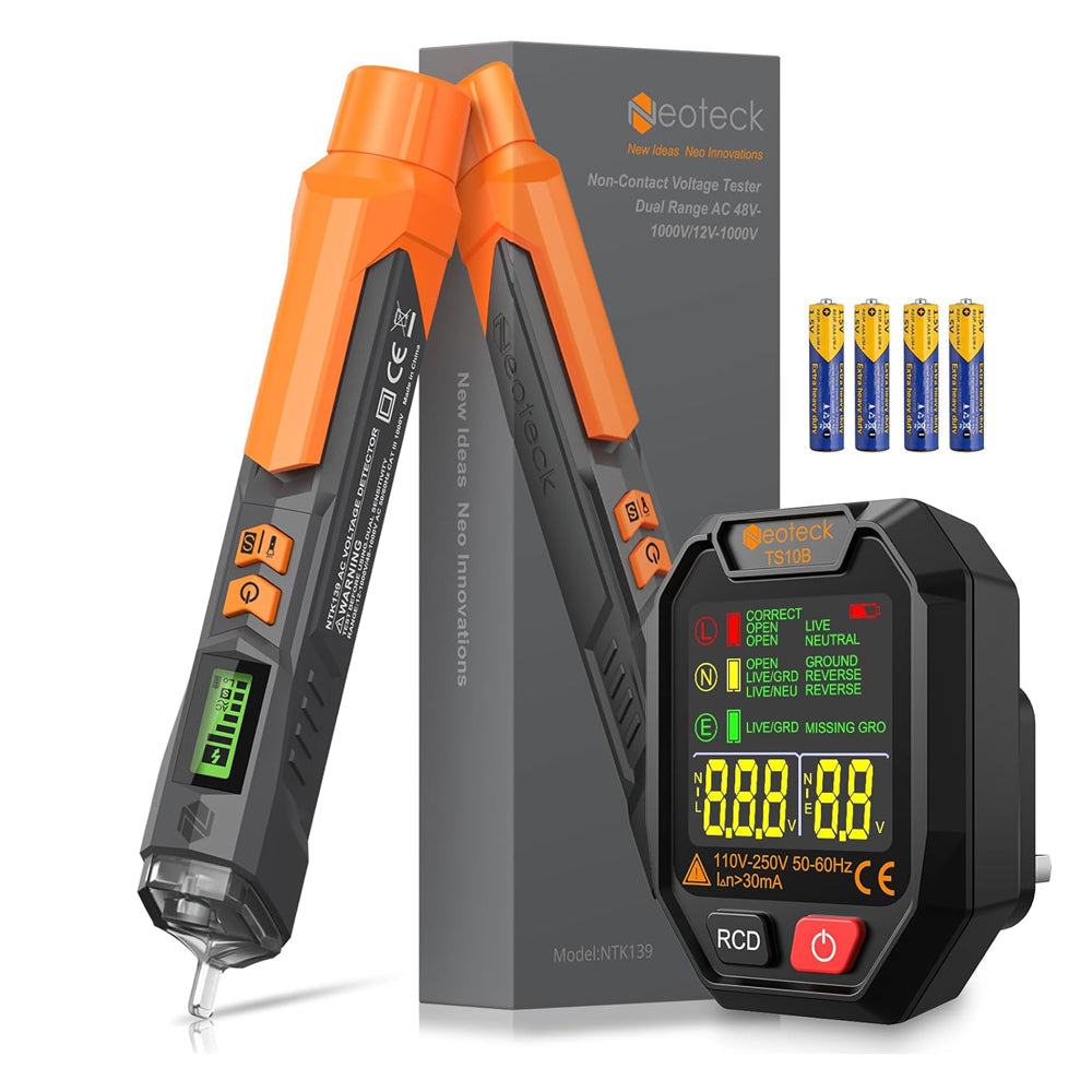 Neoteck Socket Tester & Non-Contact Voltage Pen Kit