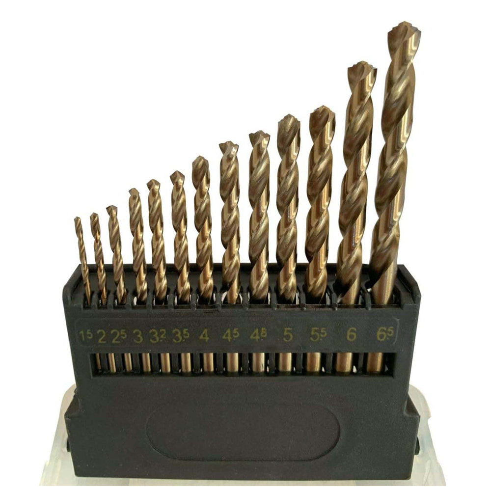 Metric M42 8% Cobalt Twist Drill Bits 1.5mm-6.5mm (13pcs)