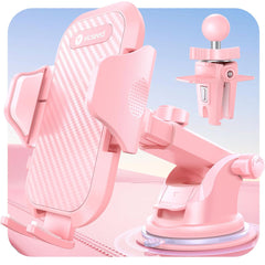 Rally Racing-Grade 3-in-1 Car Phone Holder Pink