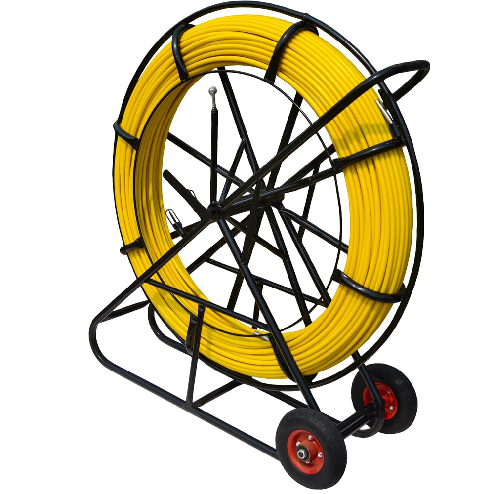 Fiberglass Duct Rodder 14x200m with Wheels and Brake