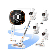 Tikom V500 Cordless Vacuum Cleaner 450W 40KPa Powerful Stick Vac with LED Display, Wall Dock, Handheld for Pet Hair & Floors
