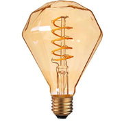 LEDSone Vintage LED Diamond Light Bulb, Warm 2700K, E27, 4W [Energy Class A]