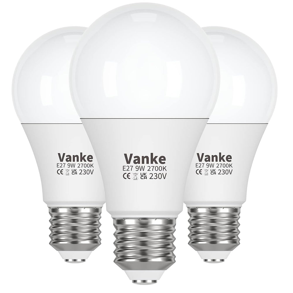E27 LED Screw Bulb 9W 2700K Warm White 806 Lumen Pack of 3