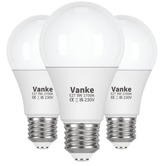 E27 LED Screw Bulb 9W 2700K Warm White 806 Lumen Pack of 3