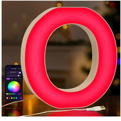 LED Letter O Colour Changing USB Night Light